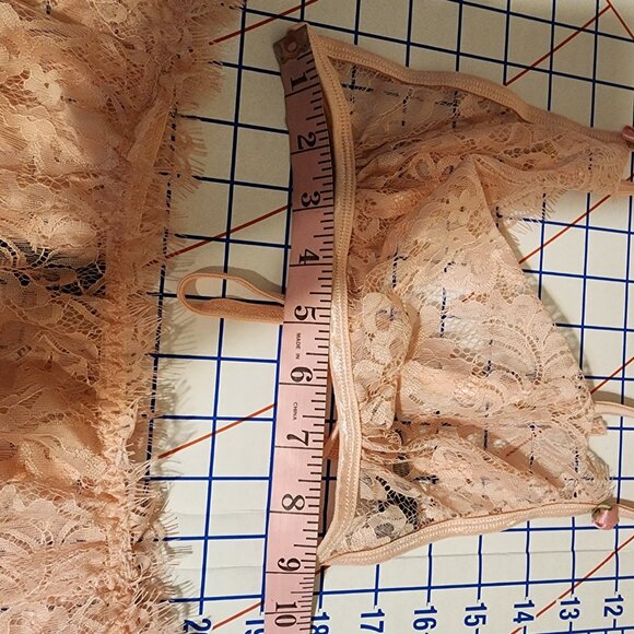 Dreamgirl Women's Lace Bra Set, NWT Pink OS - Picture 6 of 13